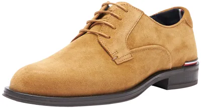 Zdjęcie produktu dla Buty Derby męskie Tommy Hilfiger, zamsz, okrągły nosek, kolor (Sahara), rozmiar 41
