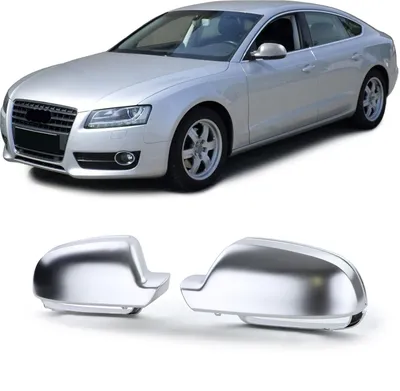 Produktbild von Spiegel Kappen zum Austausch Silber Matt für AUDI A3 8P A4 8K B8 A5 8T 09-