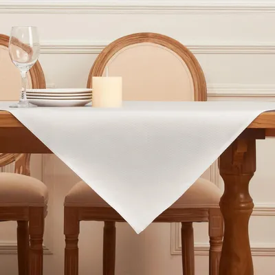 Productafbeelding van Buiten tafelkleed, 100x100 cm, vierkant, jacquard, beige, afwasbaar