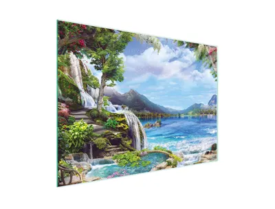 Image de Planche à découper Plaque de cuisson multi-verre 30x22 cm Paysage Coloré