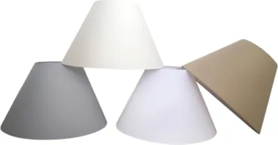 Produktbild von Näve Lampenschirm - Material: Polyester / Baumwolle Mix - Farbe: grau; 116516