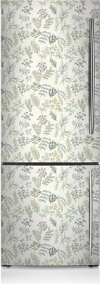 Produktbild von Kühlschrank Aufkleber Kühlschrankmagnete Dekoration Kühlschrankfolie 60x180 cm - Grüne Blätter