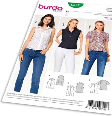 Obrázek produktu pro Střih Burda 6527 - Halenka, košile