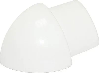 Produktbild von Eckstück Dural Durondell DRP 1030-Y weiß 10 mm 2 Stück