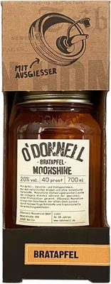 Produktbild von O'Donnell Bratapfel Moonshine Likör, mit Ausgießer, 25% Vol. 0,7 l