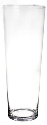 Produktbild von Konische Vase basic - Glas - 50 cm - transparent - Blumenvase