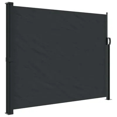Zdjęcie produktu dla vidaXL Wysuwana markiza boczna czarna 160x500 cm