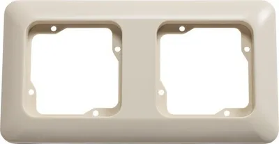 Produktbild von ROTH LANGE 57140 Abdeckrahmen 2-fach Basic elektroweiß