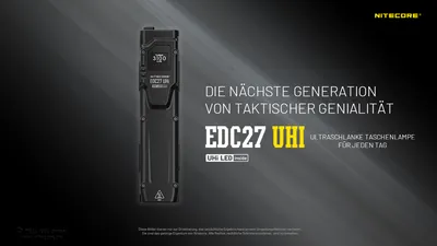 Immagine prodotto di Nitecore EDC27 UHi 3100 Lumen - Torcia LED