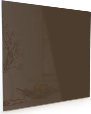 Produktbild von Küchenrückwand Spritzschutz Glas mit Motiv Dunkelbrauner Hintergrund 40 x 40 cm