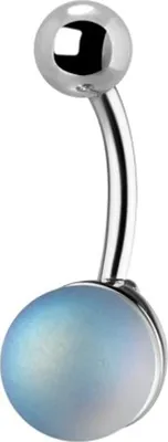 Produktbild von Karisma Bauchnabelpiercing Edelstahl Kristallkugel 8mm Farbwahl - Farbe A: