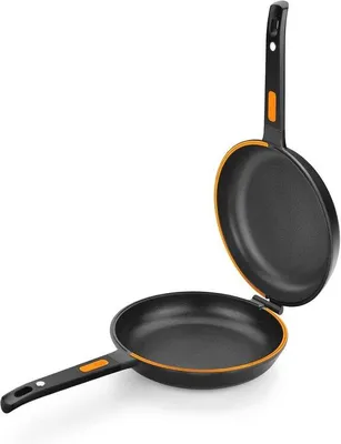 Produktbild von Doppelpfanne 20 cm für Omeletten - Gussaluminium mit Antihaftbeschichtung