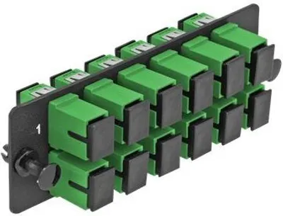 Zdjęcie produktu dla DELOCK LWL Adapter Panel SC Simplex APC 12 Port grün