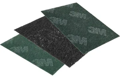 Produktbild von Scotch-Brite™ Handpad CF-HP 7446, grau, 152 mm x 228 mm, S MED | Packung (20 Stück)