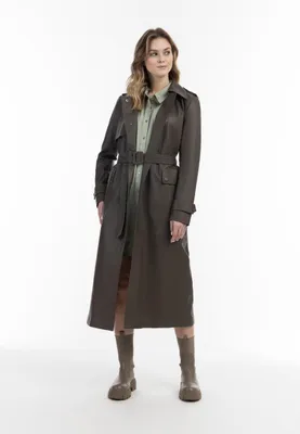 Image de Manteau pour femme SAPORTA - couleur taupe, taille L
