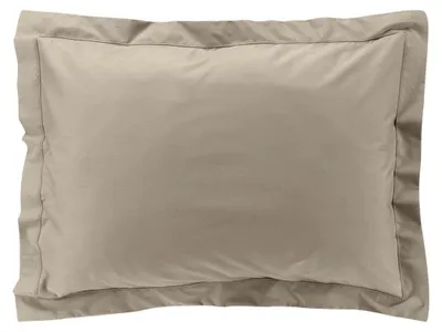Image de Taie d'oreiller - Percale - 50 x 70 cm - Sable - 100 % coton