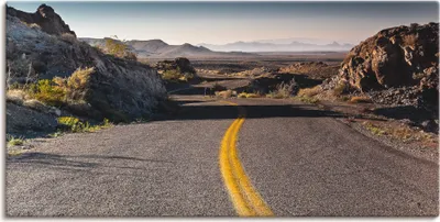 Produktbild von ARTland Leinwandbild Historische Route 66 Größe: 40x20 cm