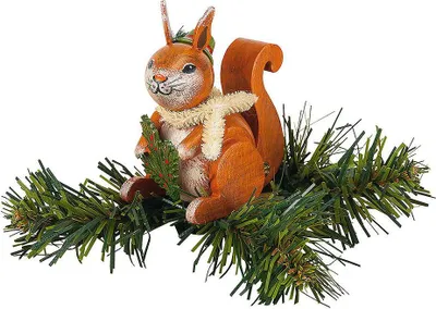 Produktbild von Christbaumschmuck Baumclipser Eichhörnchen (7,5cm) von Hubrig Volkskunst