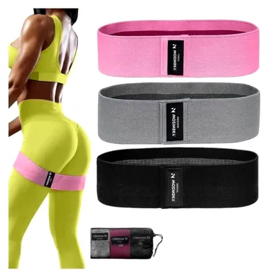 Produktbild von Fitnessbänder im Set, Gymnastikbänder für Ganzkörpertraining, Yoga, Fitness und Pilates in 3 Stärken