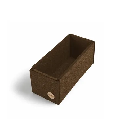 Produktbild von Aufbewahrungsbox CLEAN Filz 23 x 10 x 10 cm ohne Deckel in hellbraun meliert