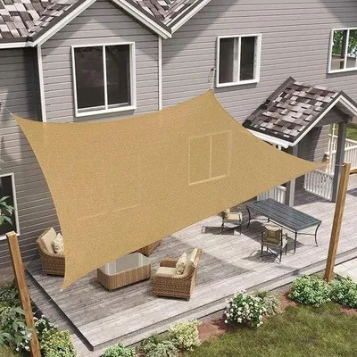 Image de Tente de protection solaire 3 x 5 m, aérée, résistante aux UV et aux intempéries