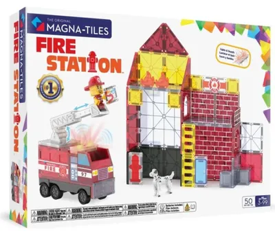 Produktbild von Magna-Tiles Fire Station, Bausatz, 3 Jahr(e), Kunststoff, 50 Stück(e)