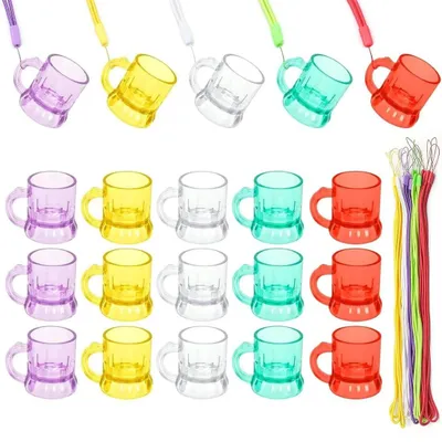Immagine prodotto di Solidchoice - 20 bicchieri di plastica per cocktail con manico e catene