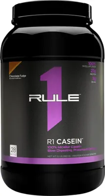 Zdjęcie produktu dla Rule1 R1 Casein Protein (2lbs) Chocolate Fudge - Białka - Kazeina