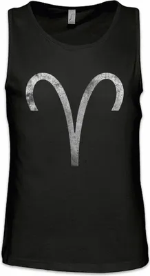 Produktbild von Urban Backwoods Zodiac Sign Aries, Ärmelloses T-Shirt, Farbe: Schwarz, Größe: 2XL