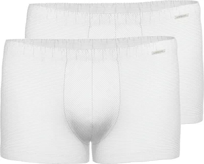Produktbild von Ammann 2er Pack Baumwolle & More Retro Short / Pant Klassische Schnittform, Angenehm auf der Haut, In feiner Ringeloptik
