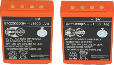 Obrázek produktu pro BA225030 6V 2100 mAh baterie pro HBC dálkové ovládání jeřábu FUB 05AA baterie