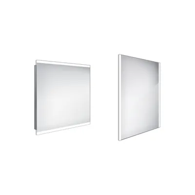 Image de Miroir de salle de bain LED avec éclairage Nimco 80 x 70 cm ZP 12003