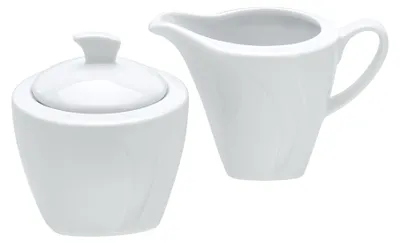 Produktbild von CreaTable, 13163, Celebration Weiss, Milch und Zucker 2-tlg, Porzellan