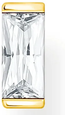 Image de Thomas Sabo Femme Clou d'oreille unique or pierre blanche 925 argent sterling H2185-414-14