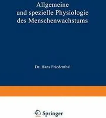 Image de Allgemeine und spezielle Physiologie des Menschenwachstums