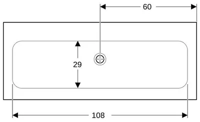 Produktbild von GEBERIT 501846003 iCon Möbelwaschtisch 120x48cm