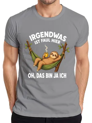 Obrázek produktu pro Něco tu nehraje. To jsem já. Tričko s nápisem "Sarkasmus", šedé barvy, velikost L