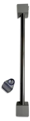 Produktbild von Deckenhalter Stange chromfarbig 60 cm Länge Ø 25 mm