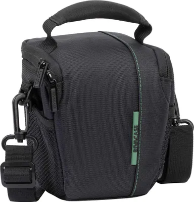 Immagine prodotto di Riva Case 7412 (PS) - Borsa a tracolla per fotocamera con obiettivo zoom - Poliestere - Nero