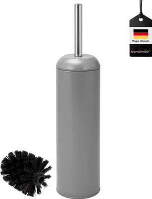 Image de Bremermann Rialto Brosse WC en acier inoxydable et métal Gris