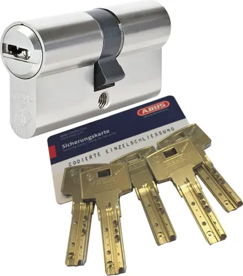 Produktbild von ABUS Bravus.2000 Doppelzylinder mit 5 Schlüssel, Länge (a/b) 30/35mm (c= 65mm) mit Sicherungskarte, Angriffswiderstandsklasse B, mit Not- u. Gefahrenfunktion