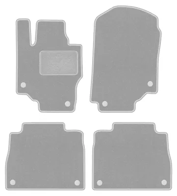 Image de Tapis de sol en moquette pour Mercedes GLE W167 2019- (SUV) – jeu 4 pièces, gris, sur mesure – Wielganizator OSLO