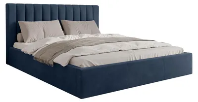 Produktbild von MIRJAN24 Polsterbett Cosmo, Doppelbett mit Bettkasten, Ehebett, Gasdruckfeder, Lattenrost (Farbe: Fresh 11, Größe: 180x200 cm)