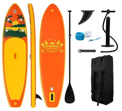 Obrázek produktu pro Surfová prkno, nafukovací paddleboard, protiskluzový povrch, rozměry 335 x 84 x 15 cm