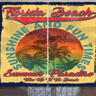 Immagine prodotto di ARANDE Florida Tenda, sole e divertimento - Città paradisiaca che sogna viaggi estivi e vendemmia, 280 x 175 cm, multicolore