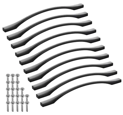 Produktbild von SOTECH Möbelgriff BLACKLINE XV Schrankgriff – Bohrabstand 224 mm, schwarz matt (10 Stück)