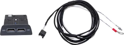 Zdjęcie produktu dla Zestaw kabli oryginalny Kufatec, adapter kabli, zestaw USB do VW Polo AW1