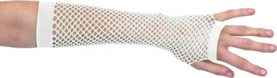 Produktbild von Netz-Armstulpen 80er-Accessoire weiss - Einheitsgröße