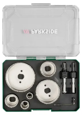 Produktbild von PARKSIDE® Bimetall-Lochsägensatz / Hartmetall-Lochsägensatz (Karbid-Lochsägensatz)