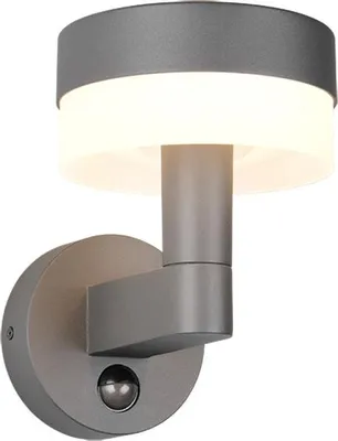 Produktbild von LED Außenwandleuchte, Bewegungsmelder, Alu, anthrazit, H 22,5 cm